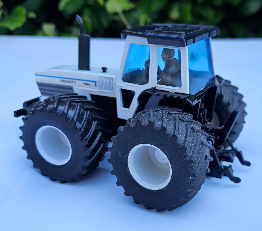 Britains County 1884 Tractor On Floatation Wheels Conversion