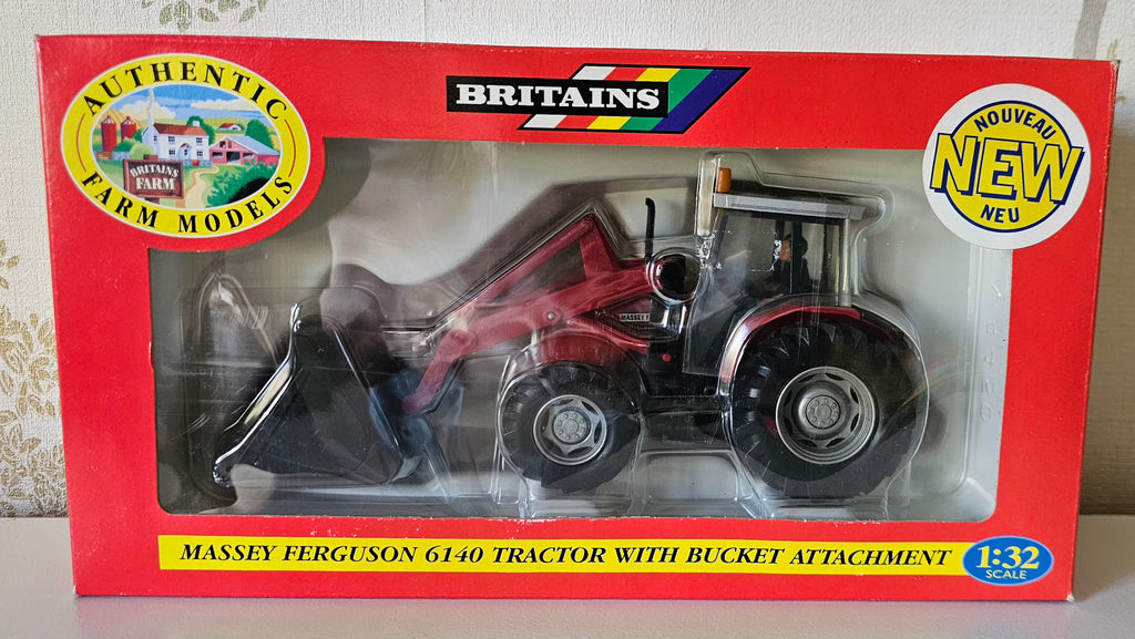 Britains Massey Ferguson 6140 Tractor & Bucket Attatchment 9450