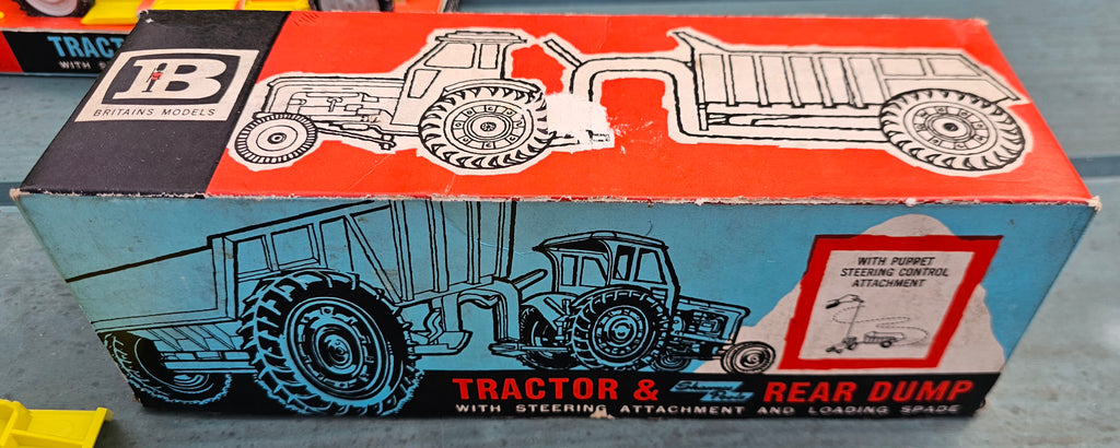 Britains Fordson Major Industrial Tractor And Shawnee Poole Rear Dump Trailer 9630