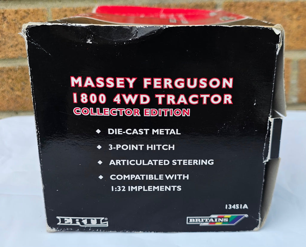 Britains Ertl MF1800 Massey Ferguson 4wd Tractor 13451A