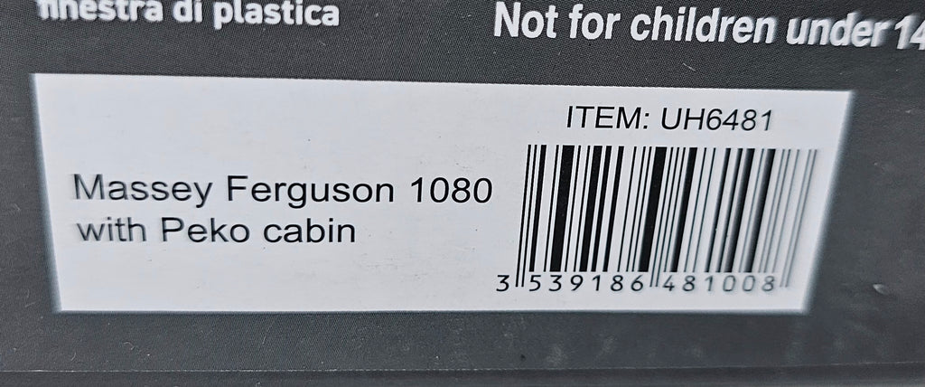 Universal Hobbies Massey Ferguson 1080 Tractor With Peko Cabin UH6481