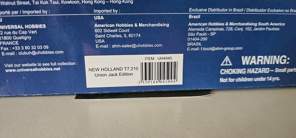 Universal Hobbies New Holland T7.210 Union Jack Edition UH4045