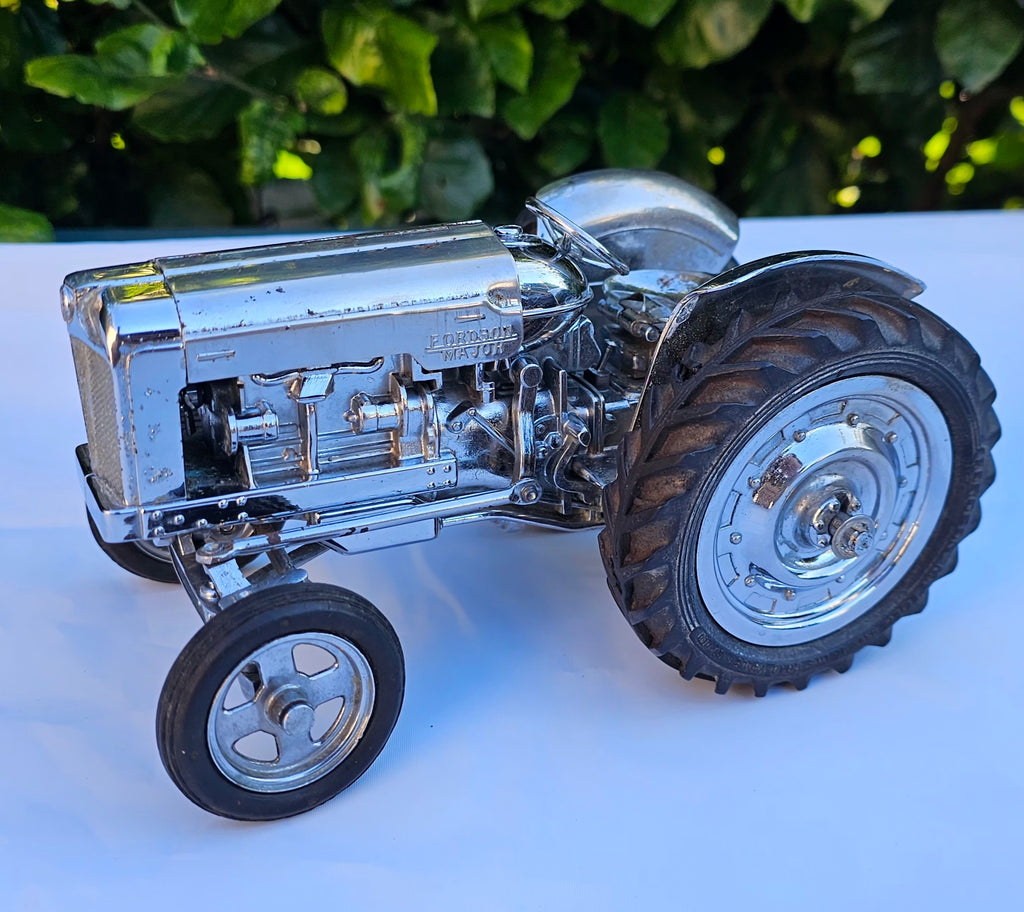 A Chad Valley Fordson Major DDN Tractor Rare Chrome Version