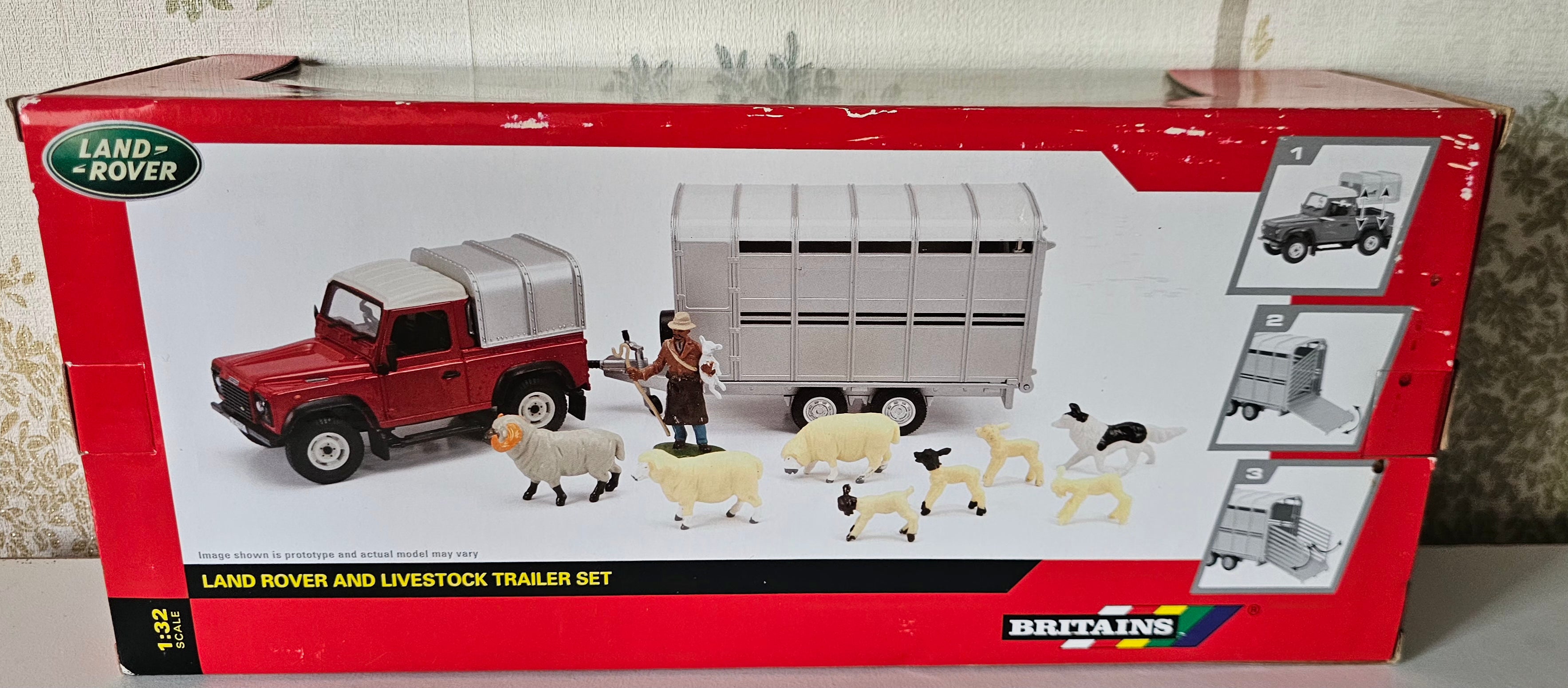 Britains Land Rover & Livestock Trailer Set 43138A1