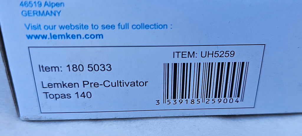 Universal Hobbies Lemken Pre-Cultivator Topas 140 UH5259