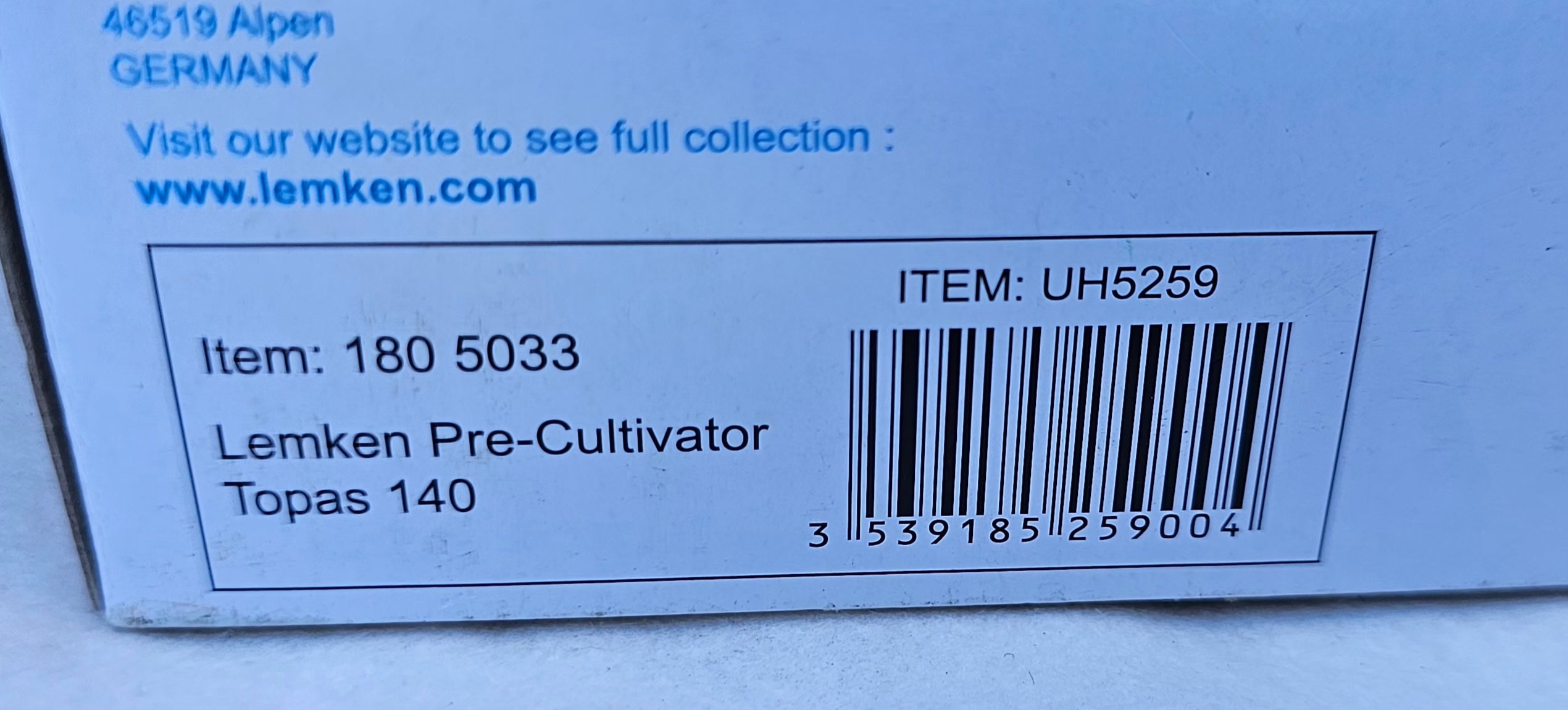 Universal Hobbies Lemken Pre-Cultivator Topas 140 UH5259