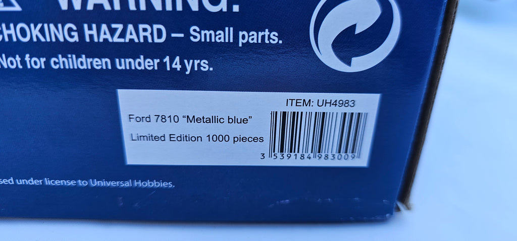 A Universal Hobbies Ford 7810 Tractor Special Edition Chrome UH4983
