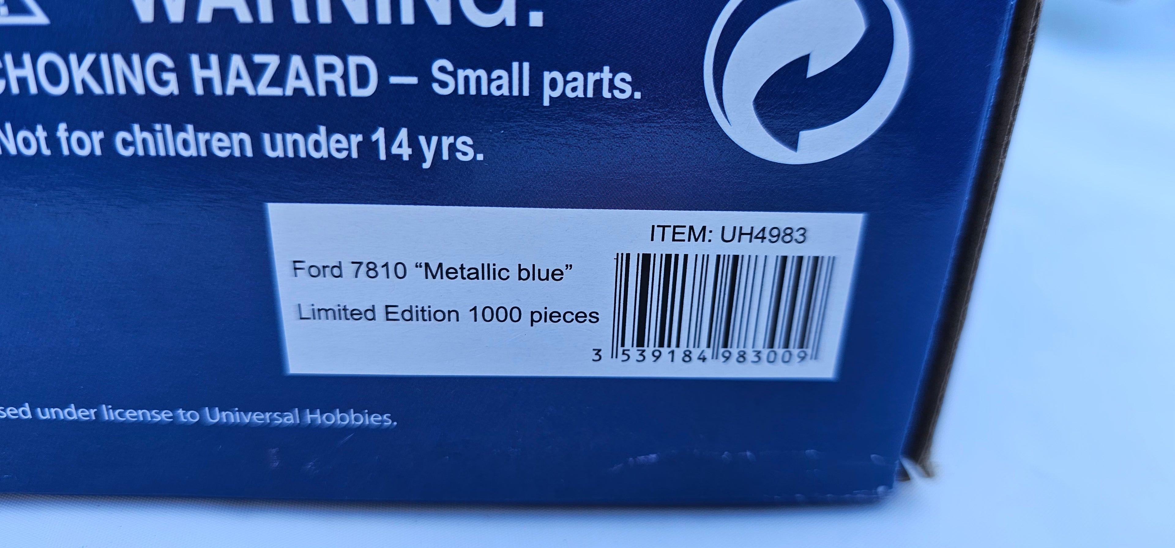 A Universal Hobbies Ford 7810 Tractor Special Edition Chrome UH4983