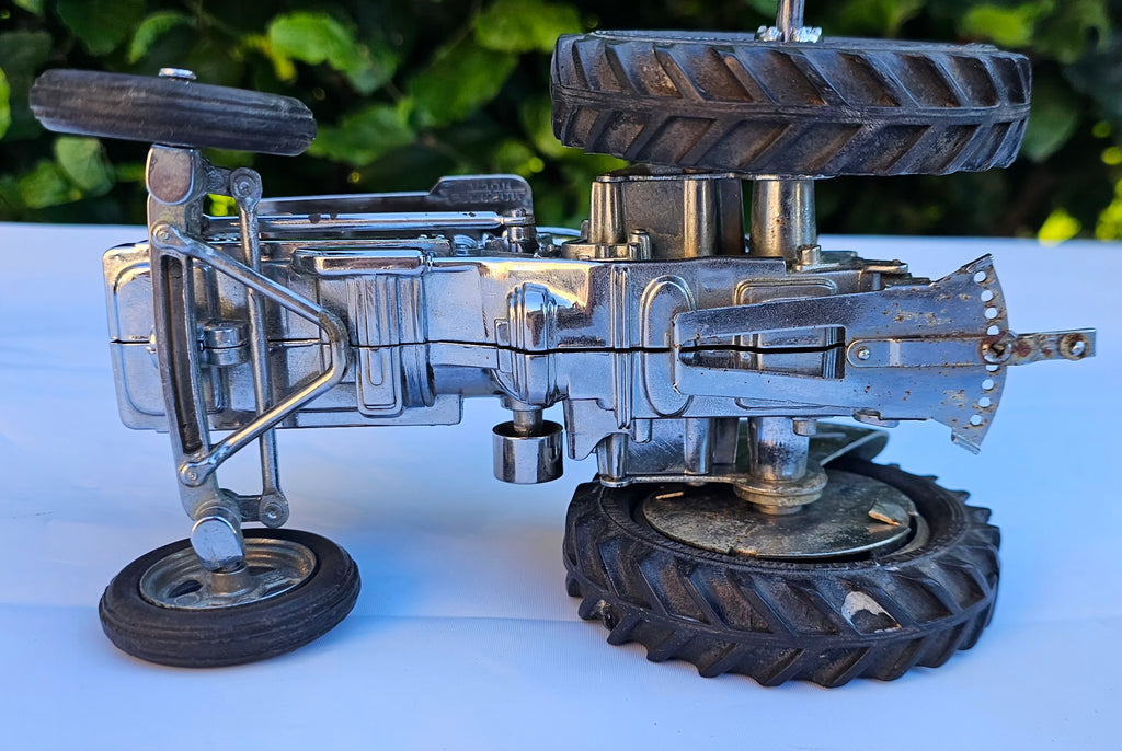 A Chad Valley Fordson Major DDN Tractor Rare Chrome Version