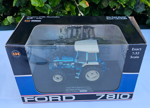 A Universal Hobbies Ford 7810 Tractor Special Edition Chrome UH4983