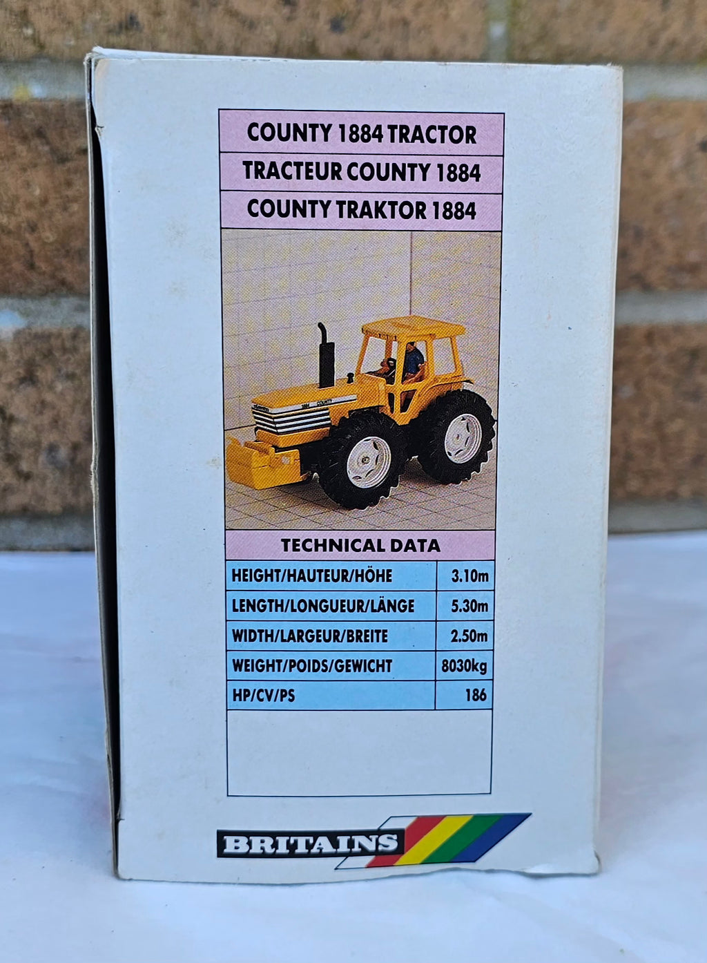 Britains County 1884 Tractor Yellow 9521