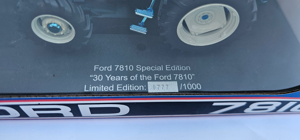 A Universal Hobbies Ford 7810 Tractor Special Edition Chrome UH4983