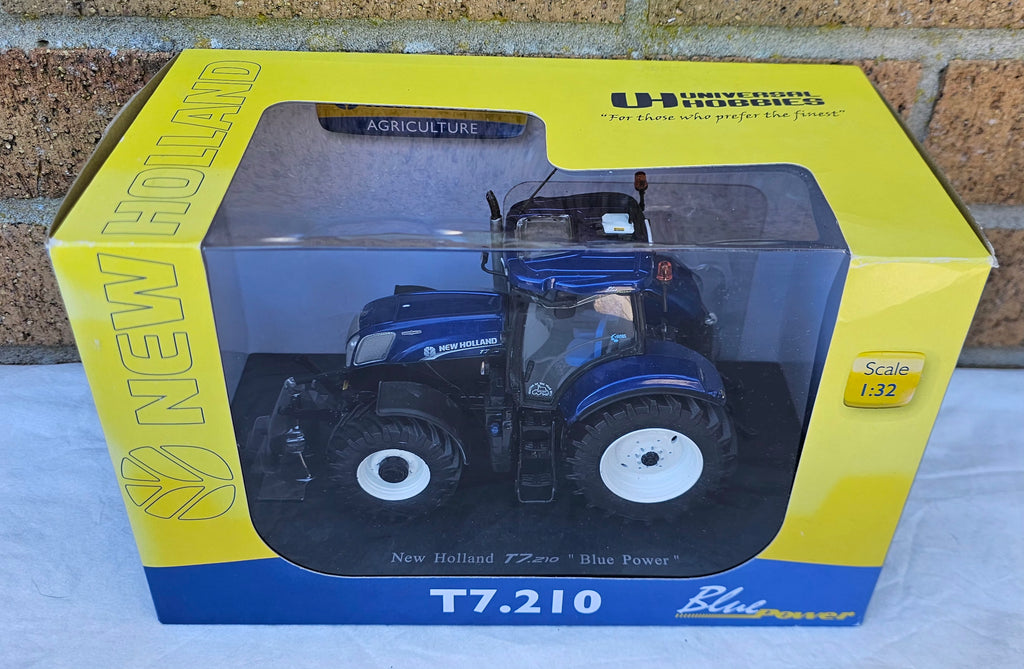 Universal Hobbies New Holland T7.210 Tractor Blue Power UH 4046