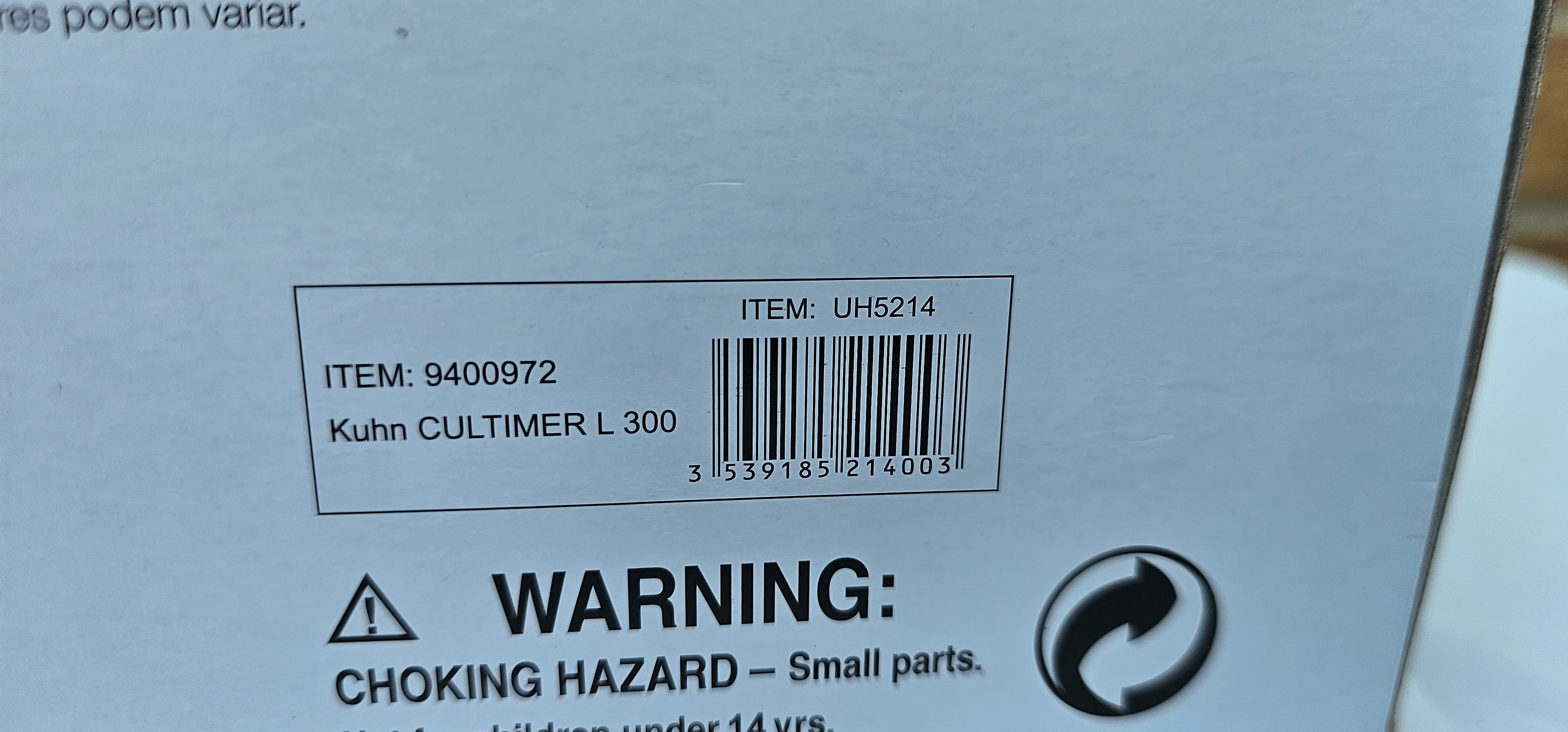 Universal Hobbies Kuhn Cultimer L 300 UH5214