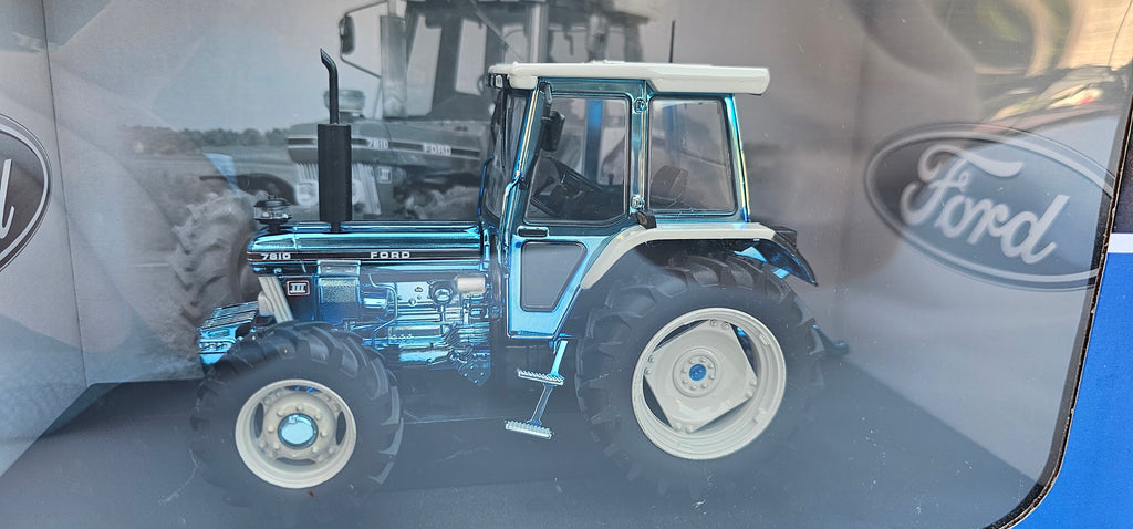 A Universal Hobbies Ford 7810 Tractor Special Edition Chrome UH4983