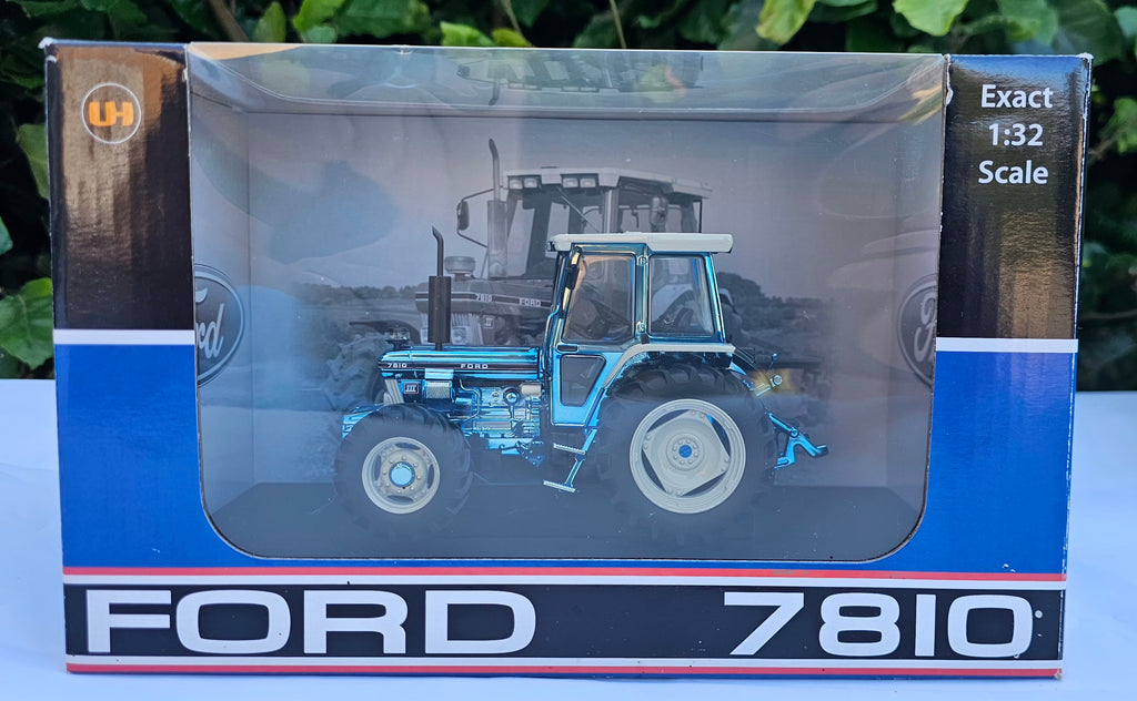 A Universal Hobbies Ford 7810 Tractor Special Edition Chrome UH4983