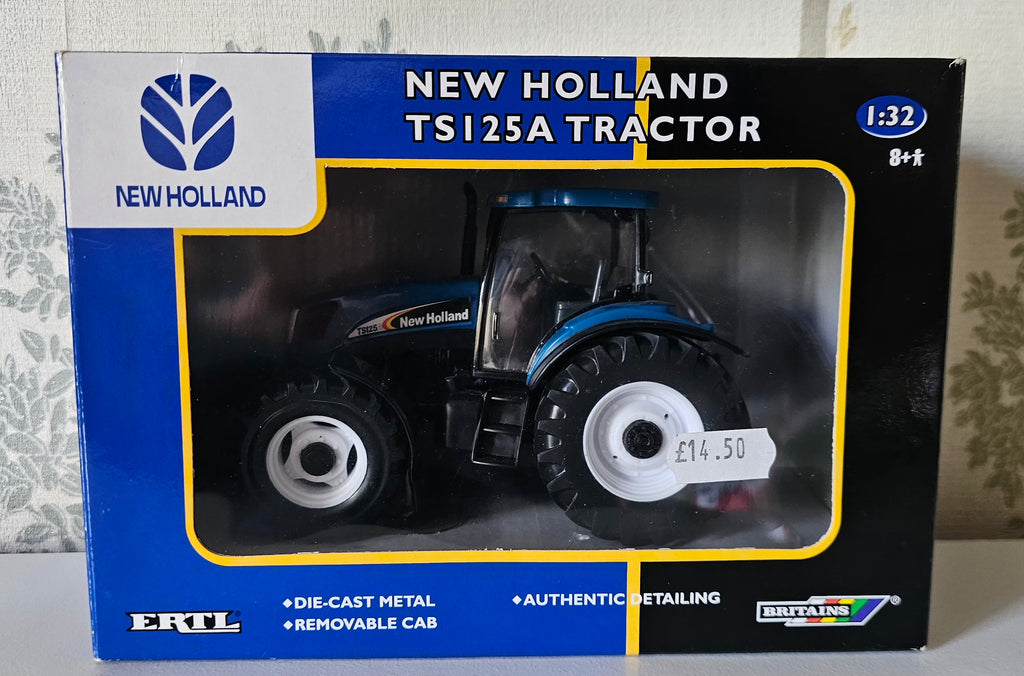 Britains New Holland TS125A Tractor Dealer Box 13698