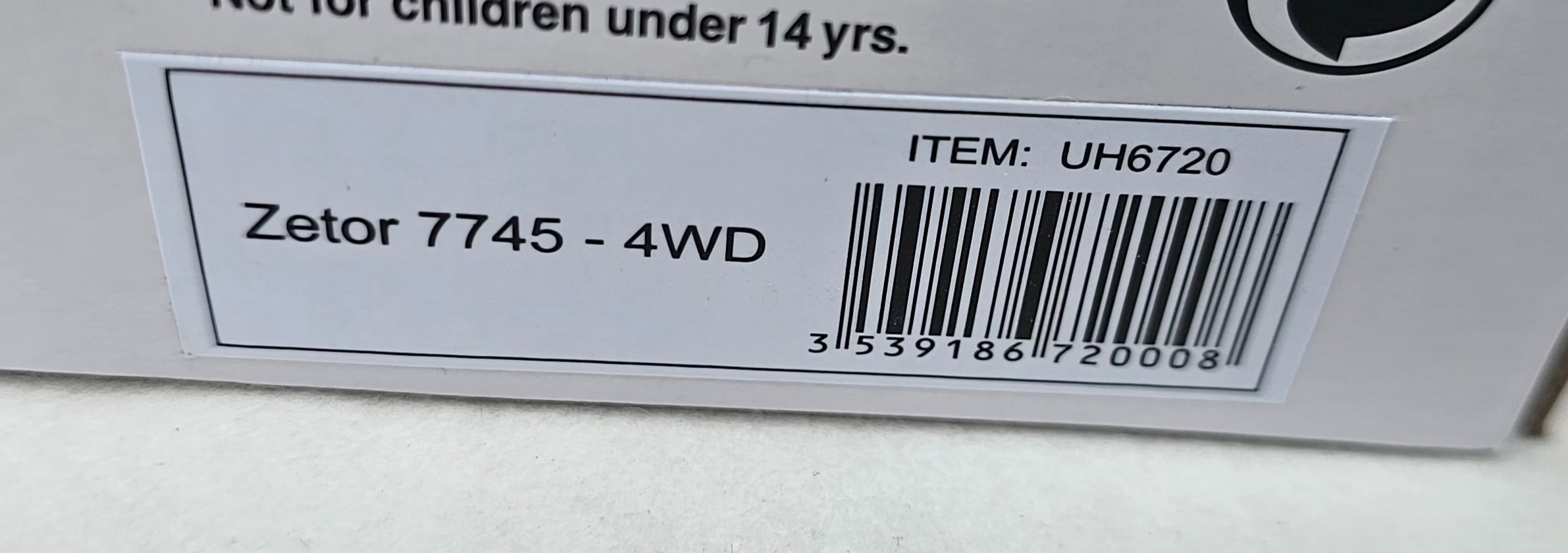 Universal Hobbies Zetor 7745 - 4WD Tractor UH6720
