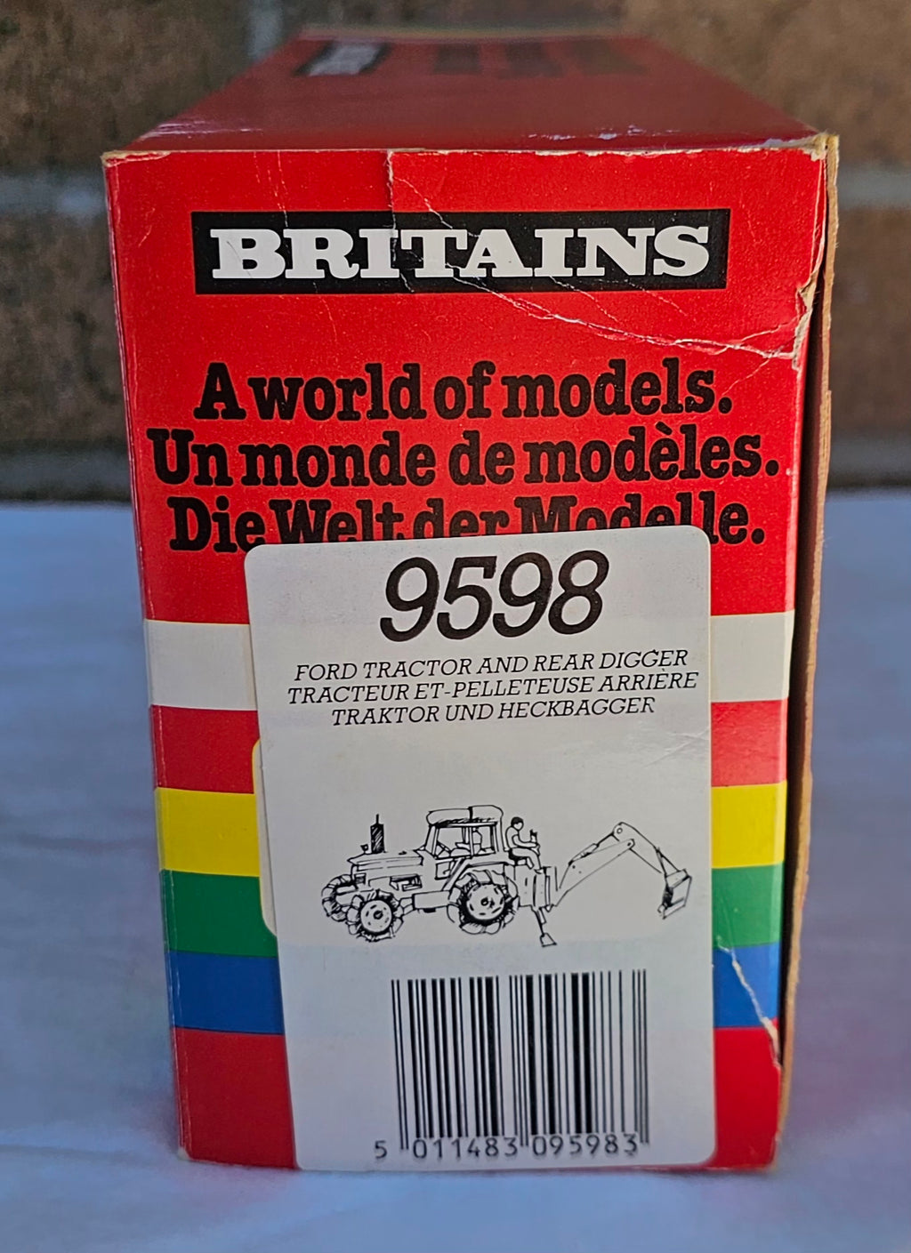 Britains Ford 7710 Tractor And Rear Digger 9598