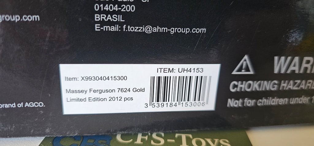 Universal Hobbies Massey Ferguson 7624 Gold Limited Edition UH4153