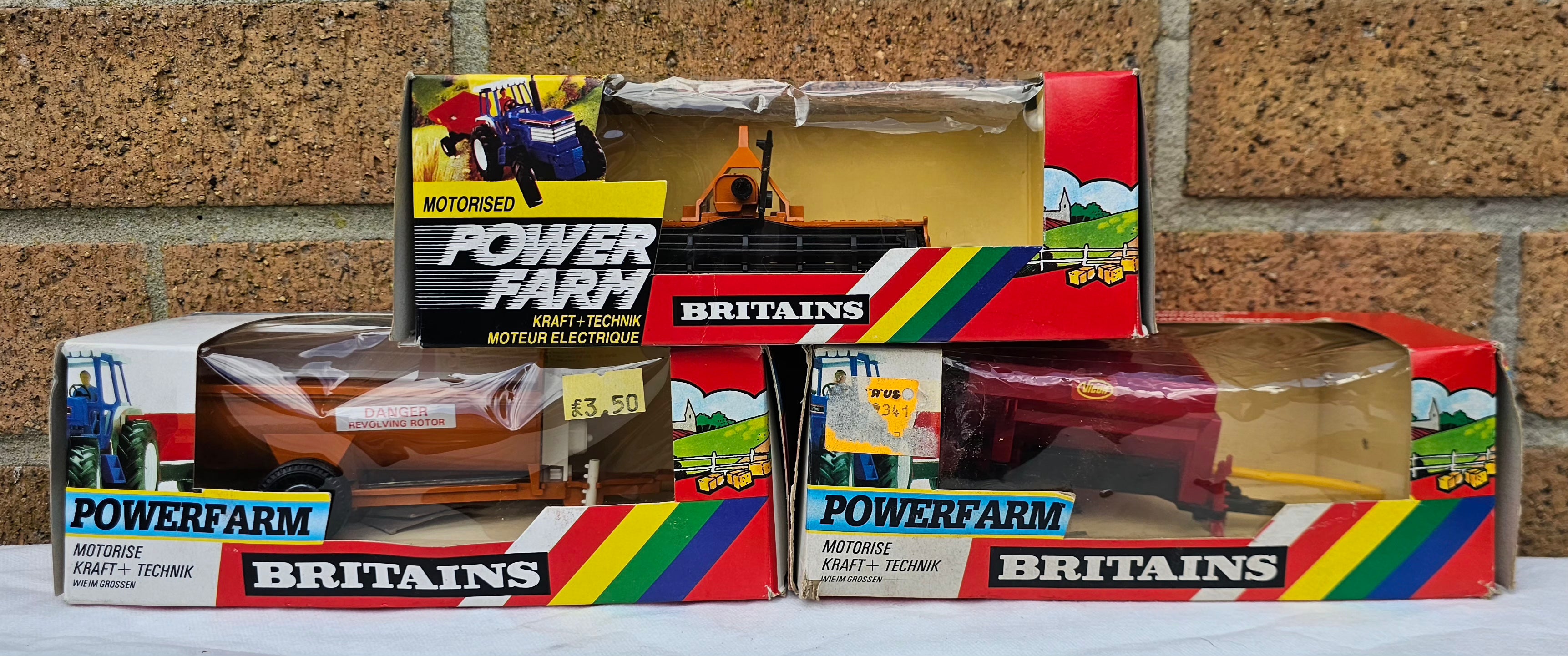 Britains Power Farm Implements Maschio Vicon and Howard Spreader