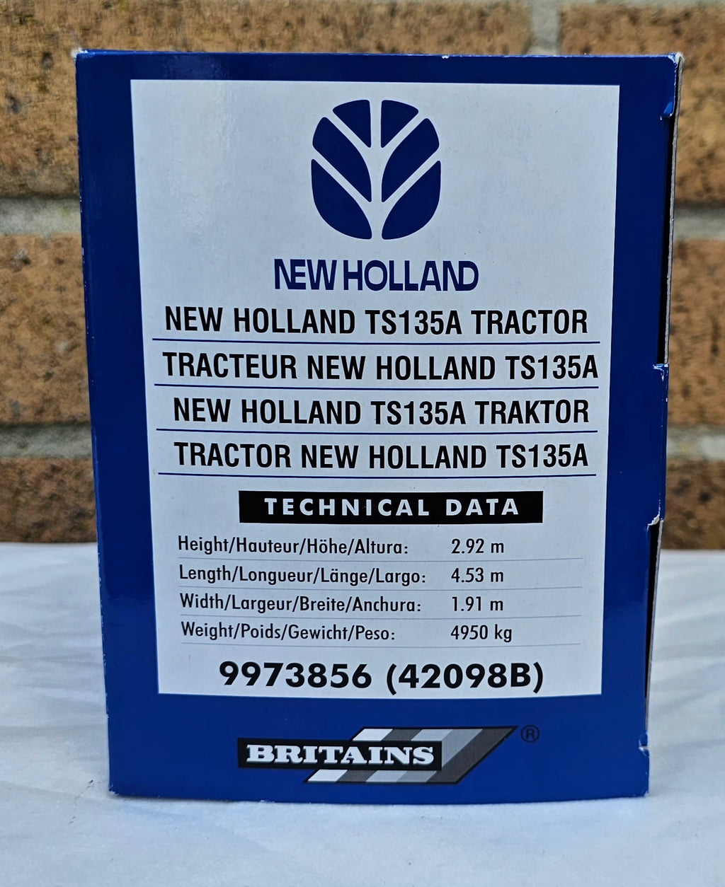 Britains New Holland TS135A Tractor Dealer Box 42098B