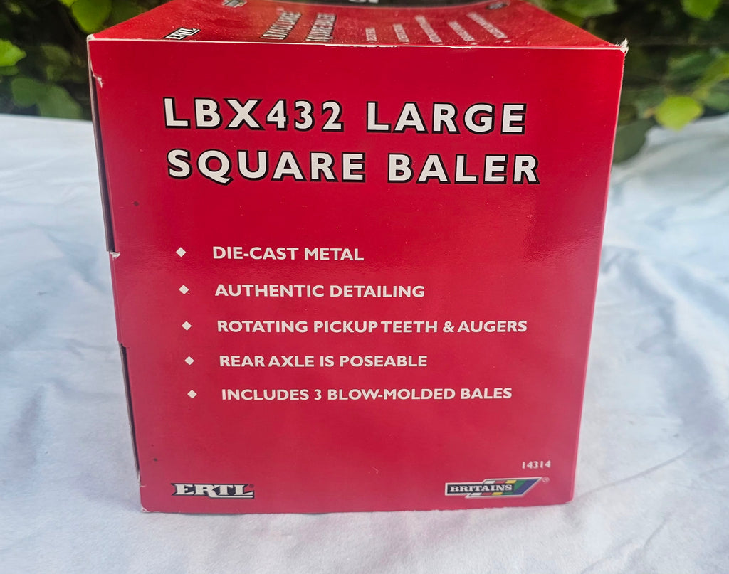 Britains Case Large Square Baler LBX432 14314 Dealer Box