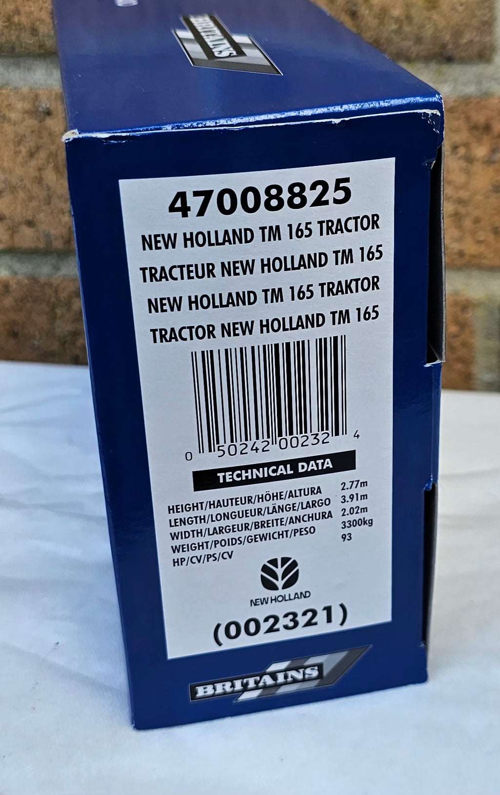 Britains New Holland TM165 Tractor Dealer Box 47008825