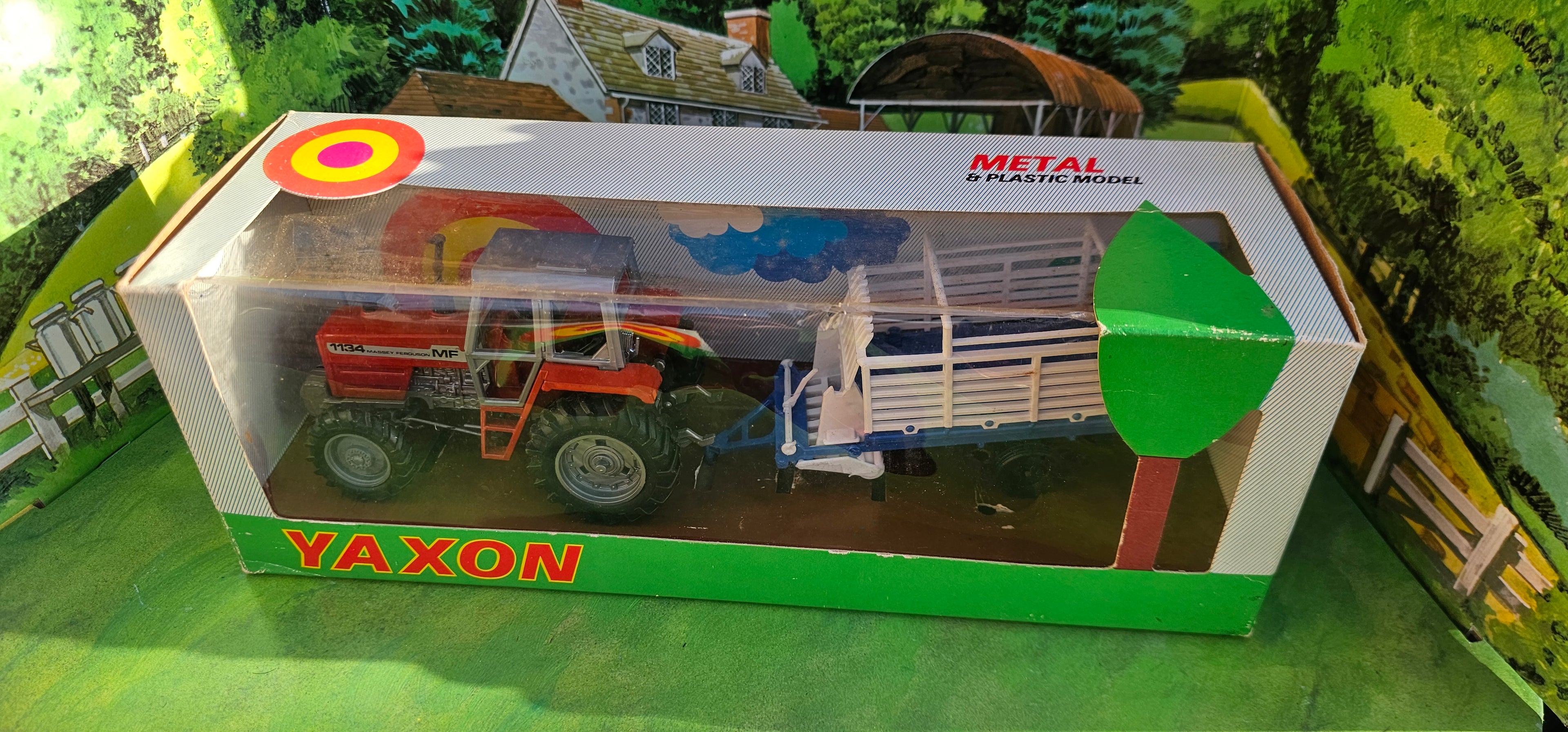 Yaxon Massey Ferguson 1134 Tractor With Hay Loader Set